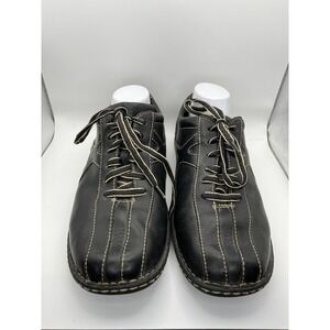 Børn Men's Black Leather Oxford Shoes Size 12/46 Handcrafted Casual Comfort